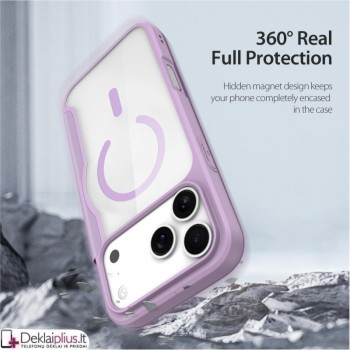 Dux Ducis Skin X Pro dirbtinos odos violetinis dėklas su magsafe (Apple Iphone 17 Pro Max/18 Pro Max) Dux Ducis Skin X Pro dirbtinos odos violetinis dėklas su magsafe (Apple Iphone 17 Pro Max/18 Pro Max)